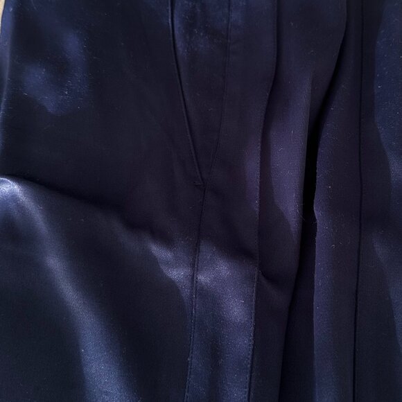 Vince. Satin Tuxedo Pants Navy - Picture 5 of 6